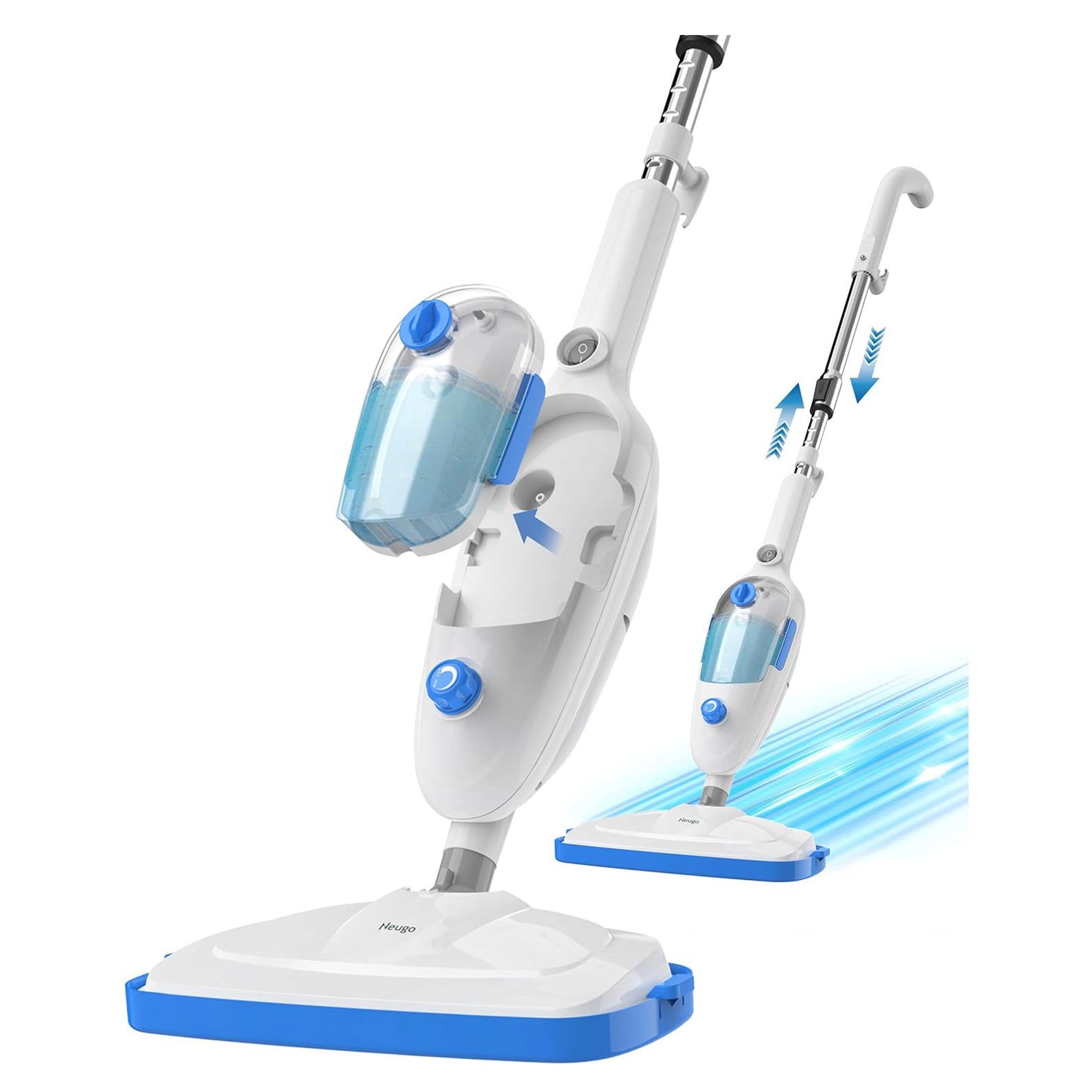 Neugo NE-033 Steam Mop - Versatile All-in-One Floor Cleaner for Hardwood, Vinyl, Laminate, Tile, and Carpet with Adjustable Steam Modes