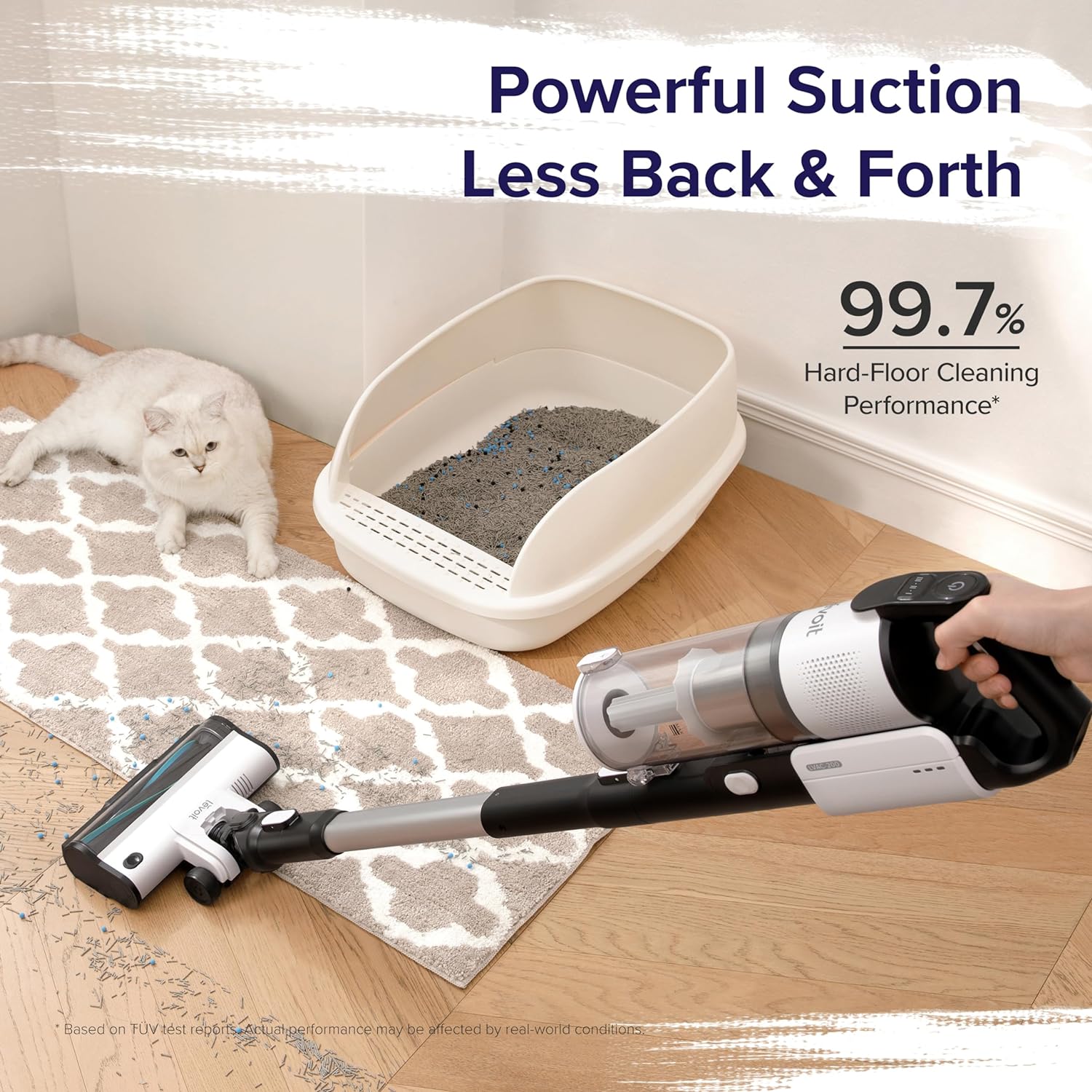 LEVOIT Cordless Stick Vacuum Cleaner: Tangle-Resistant, High-Performance Cleaning