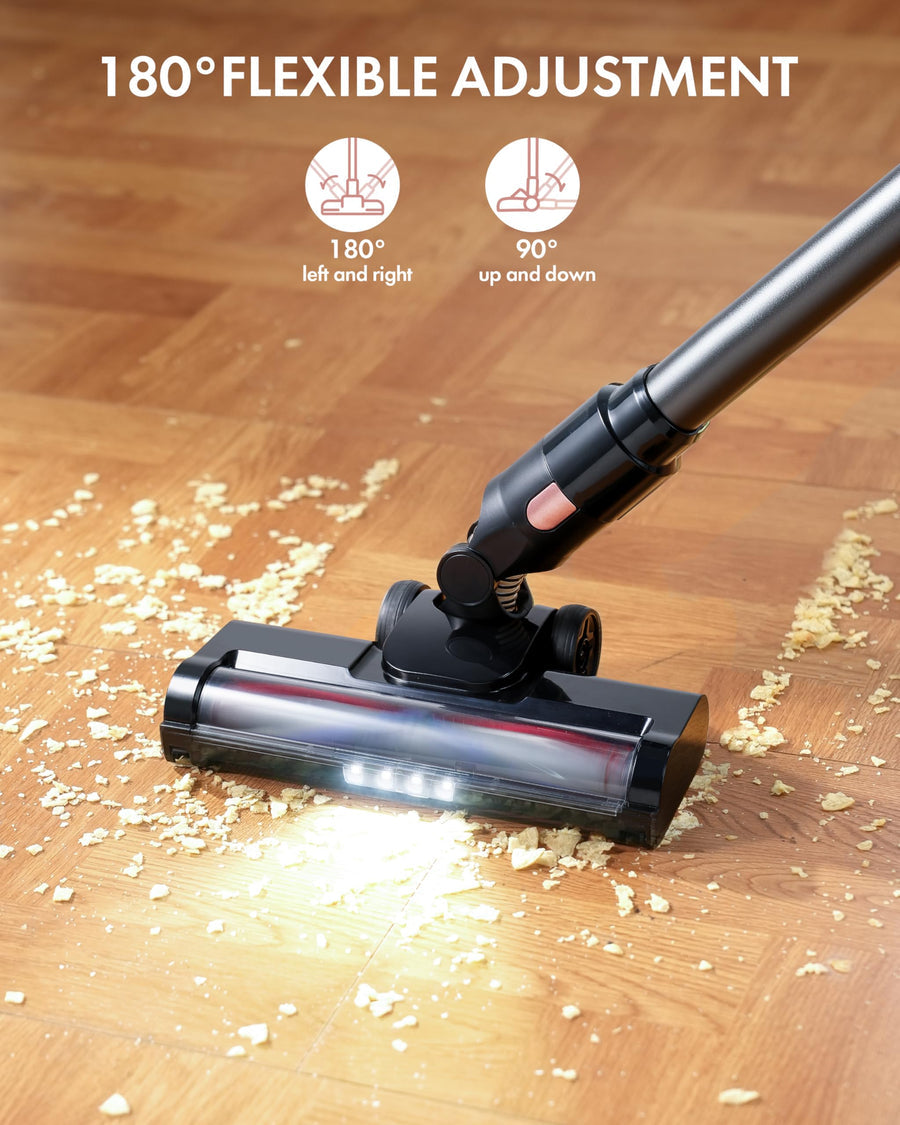 Homeika 28KPa Cordless Vacuum Cleaner – 380W Motor, 8-in-1 Versatile Lightweight Stick Vacuum with 50-Minute Runtime