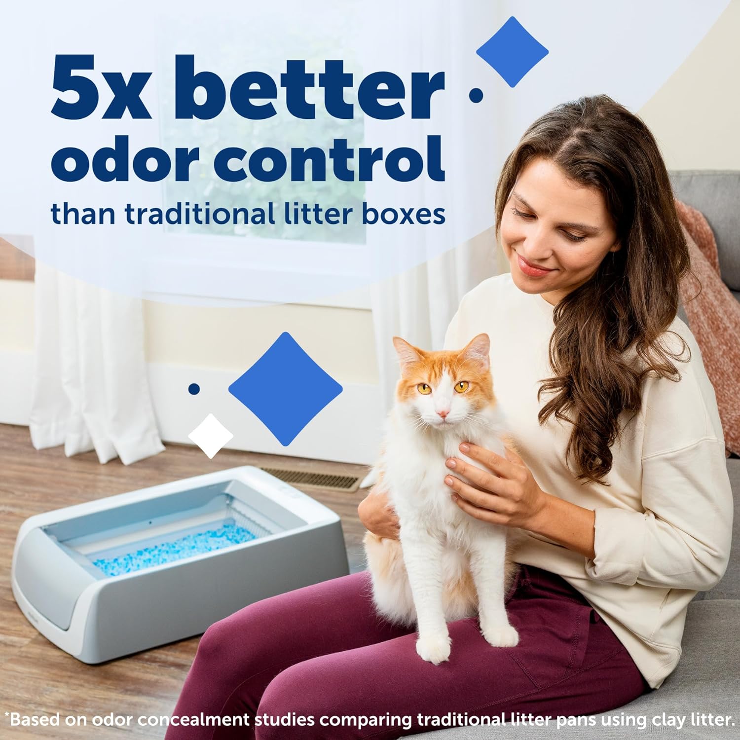 PetSafe ScoopFree Crystal Plus Front-Entry Self-Cleaning Cat Litter Box: Effortless Maintenance with Advanced Odor Control