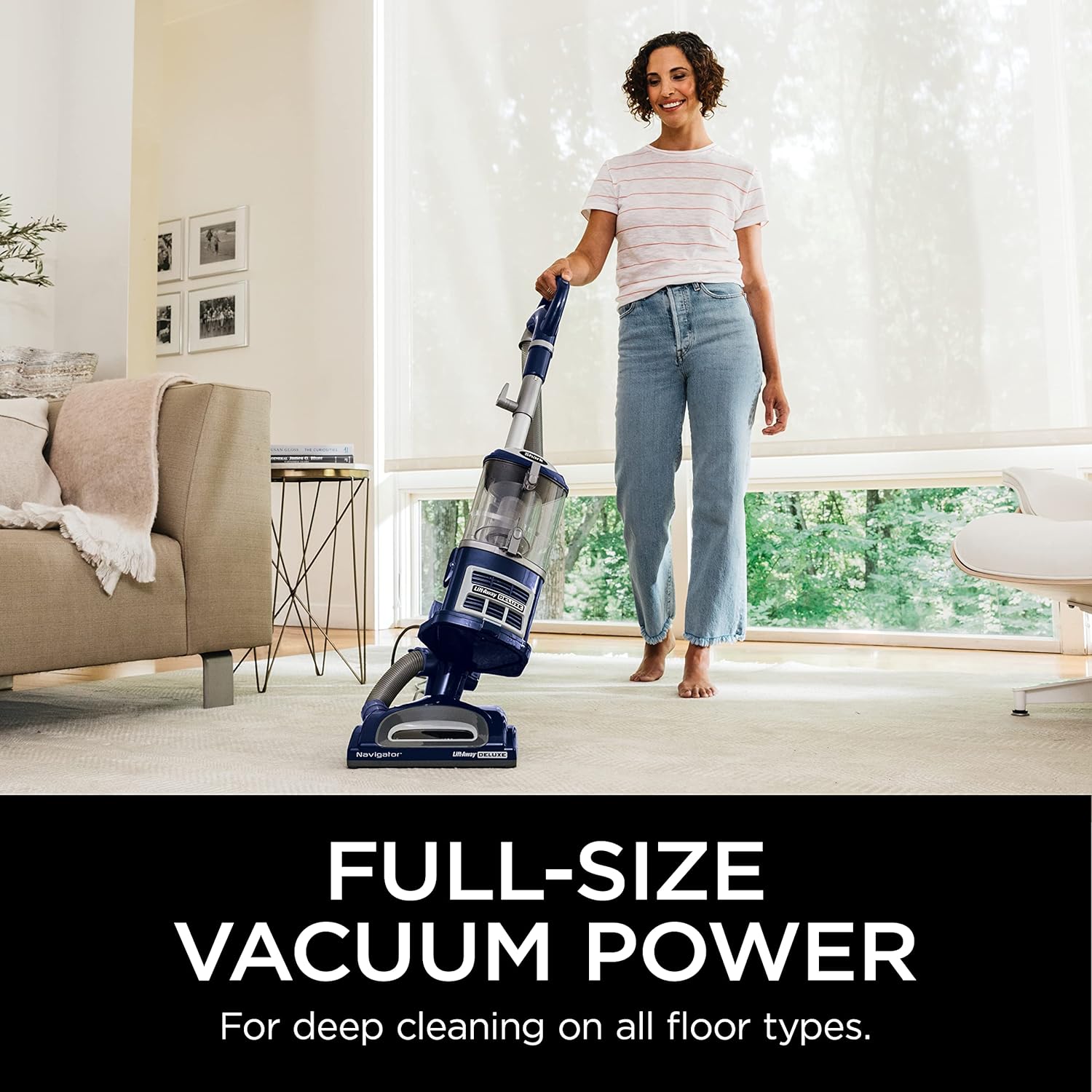 Shark NV360 Navigator Lift-Away Deluxe Upright Vacuum Cleaner with HEPA Filter and Large Dust Capacity