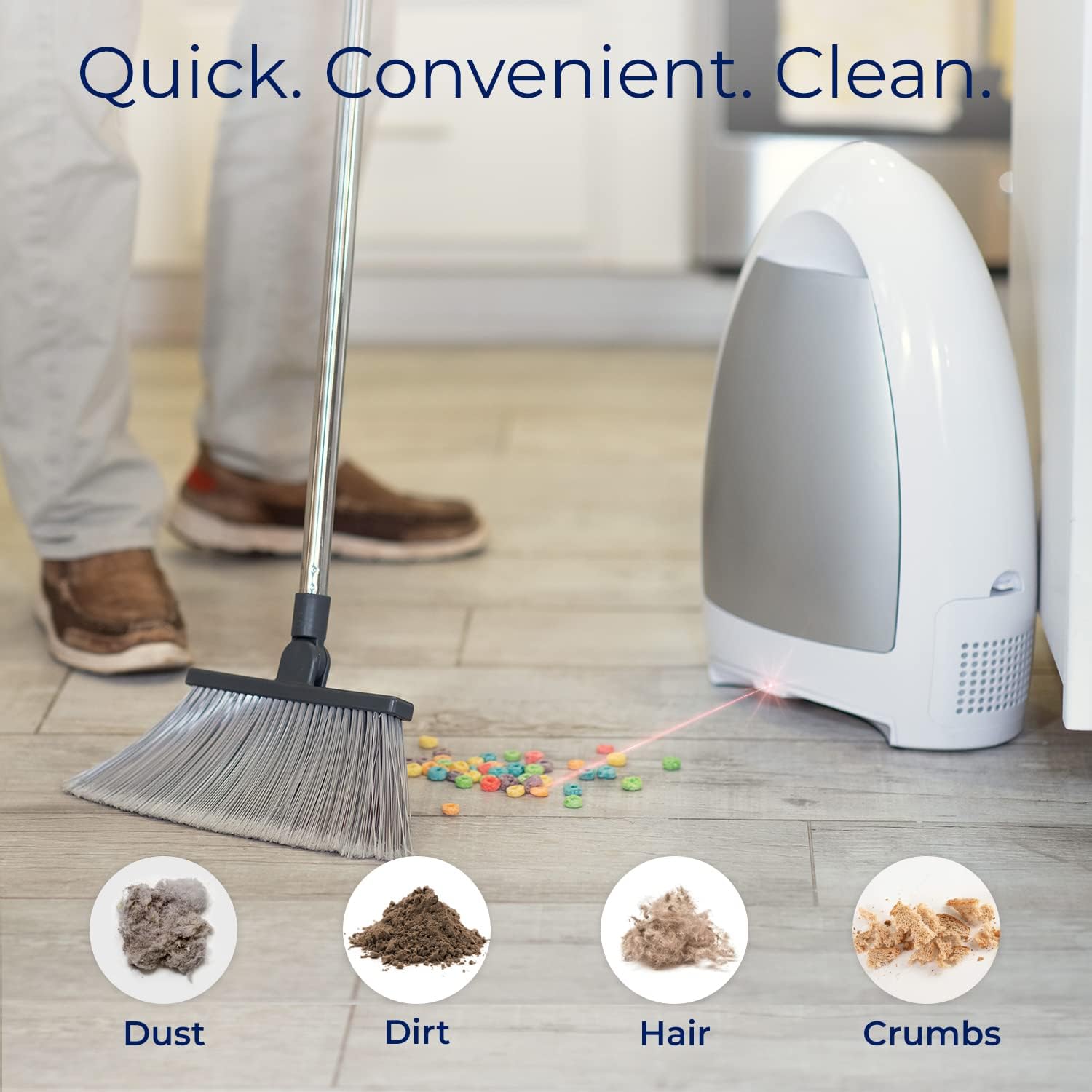 EyeVac Home Touchless Vacuum: Automatic Dustpan for Effortless Cleaning