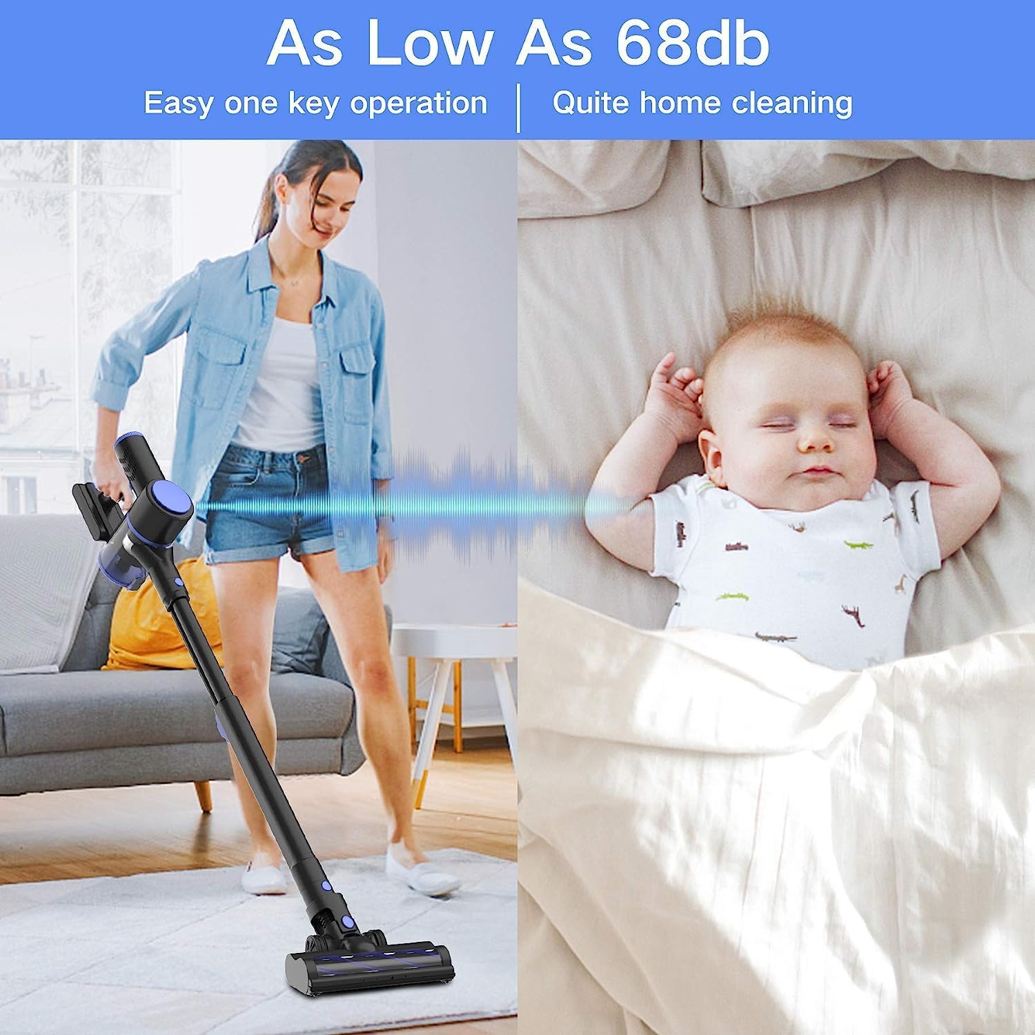 WOWGO 6-in-1 Cordless Vacuum Cleaner: Versatile Handheld and Stick Vacuum with 40-Minute Runtime for Efficient Cleaning on All Surfaces