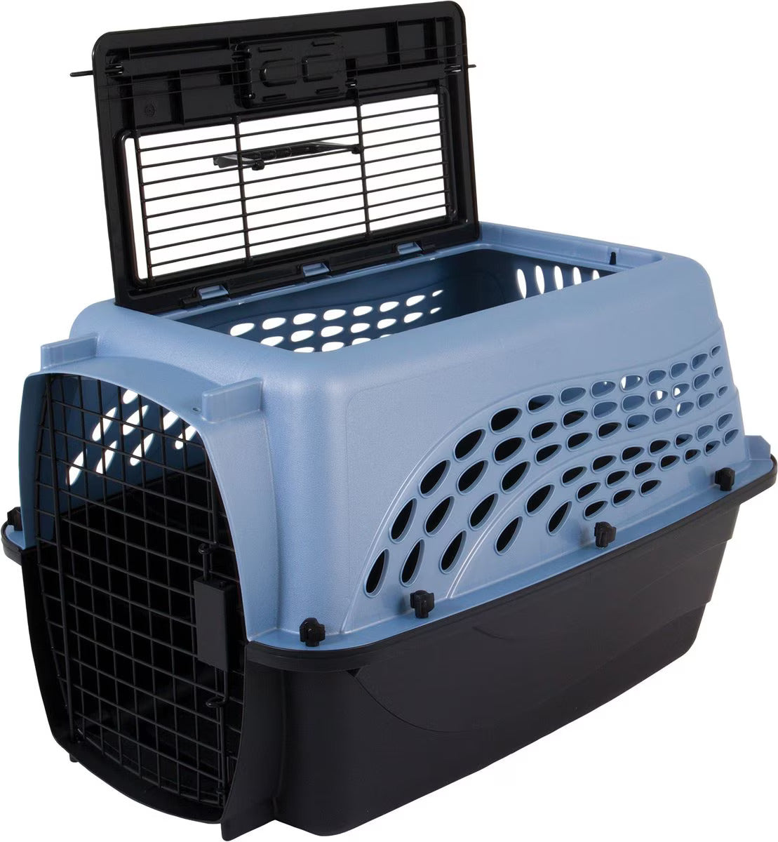 Petmate Two-Door Small Pet Carrier – Top & Front Loading, Eco-Friendly, 24-Inch, for Pets up to 15 lbs