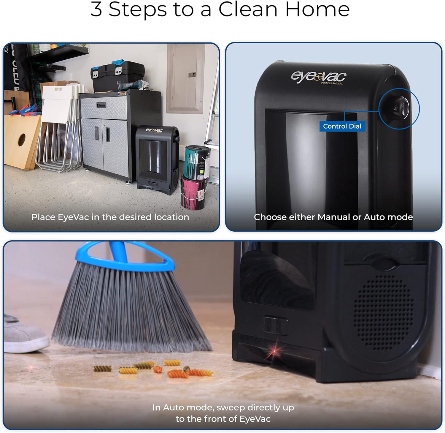 EyeVac Pro Touchless Canister Vacuum: Powerful and Efficient Cleaning for Homes and Businesses