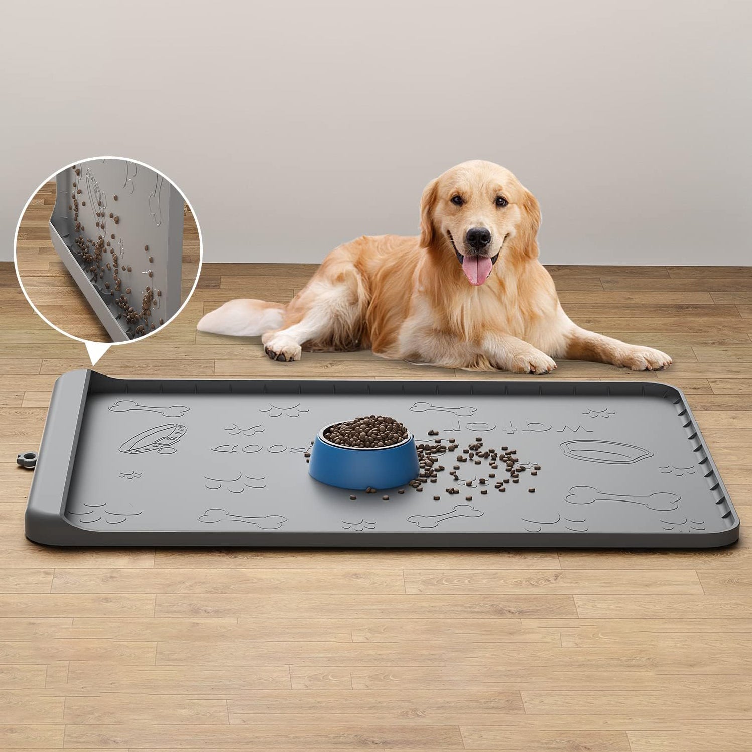 Carry360 Premium Silicone Dog Feeding Mat - Extra Large (36" x 24")