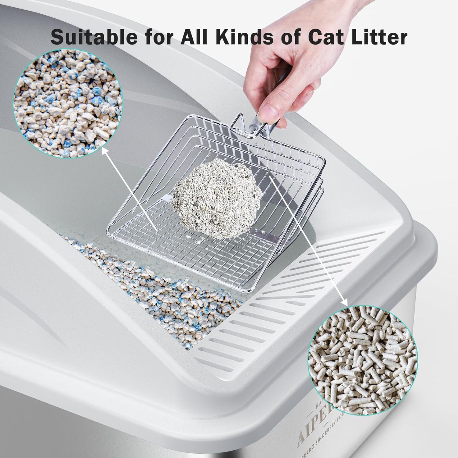 Premium Stainless Steel Enclosed Cat Litter Box | Extra Large Design for Large Breeds