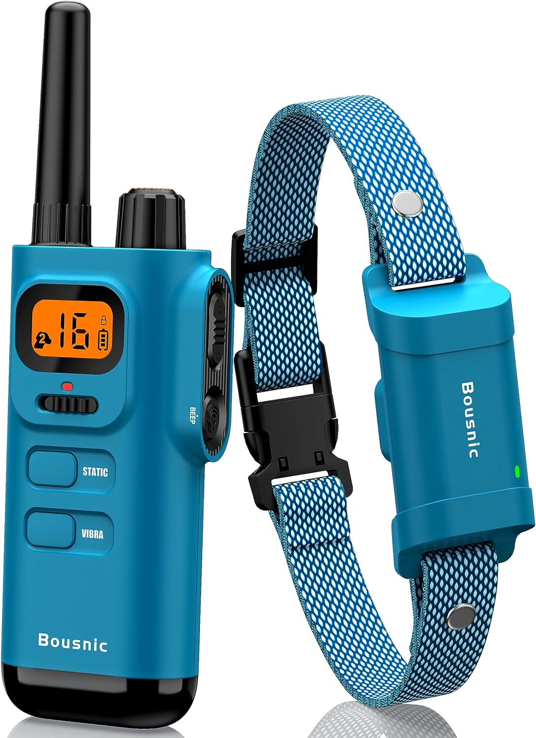 Bousnic Professional Dog Training Collar with Remote – 4000FT Range, Waterproof E-Collar for Dogs (8-120 lbs)